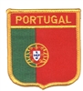 PORTUGAL medium flag shield souvenir embroidered patch