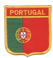 PORTUGAL medium flag shield souvenir embroidered patch