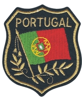 PORTUGAL mylar shield uniform or souvenir embroidered patch