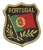 PORTUGAL mylar shield uniform or souvenir embroidered patch