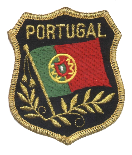 PORTUGAL mylar shield uniform or souvenir embroidered patch