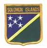 SOLOMON ISLANDS medium flag shield souvenir embroidered patch