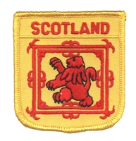 SCOTLAND medium flag shield souvenir embroidered patch