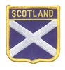 SCOTLAND (St Andrews cross) medium flag shield souvenir embroidered patch