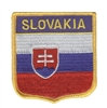 SLOVAKIA medium flag shield souvenir embroidered patch