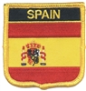 SPAIN medium flag shield souvenir embroidered patch