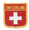 SWITZERLAND medium flag shield souvenir embroidered patch