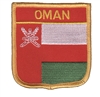 OMAN medium flag shield souvenir embroidered patch