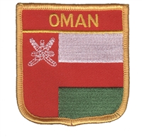 OMAN medium flag shield souvenir embroidered patch