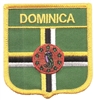 DOMINICA medium flag shield embroidered patch