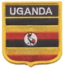 UGANDA medium flag shield souvenir embroidered patch