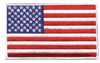 US flag white border embroidered patch for souvenir or uniform