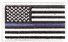 Thin Blue Line US flag embroidered patch for souvenir or uniform