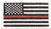 Thin Red Line US flag embroidered patch for souvenir or uniform