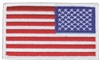 US flag - reverse right side uniform or souvenir embroidered patch