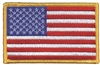 US flag embroidered patch for uniform or souvenir
