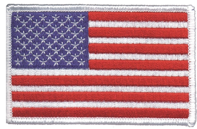US flag embroidered patch for uniform or souvenir