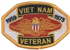 VIETNAM VETERAN 1959-1975 embroidered patch