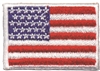 US embroidered flag patch.