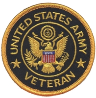 UNITED STATES ARMY VETERAN souvenir embroidered patch