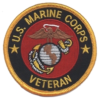 MARINES VETERAN souvenir embroidered patch