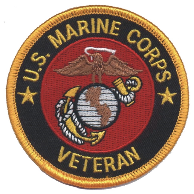 MARINES VETERAN souvenir embroidered patch