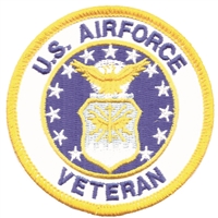 US AIR FORCE VETERAN souvenir embroidered patch