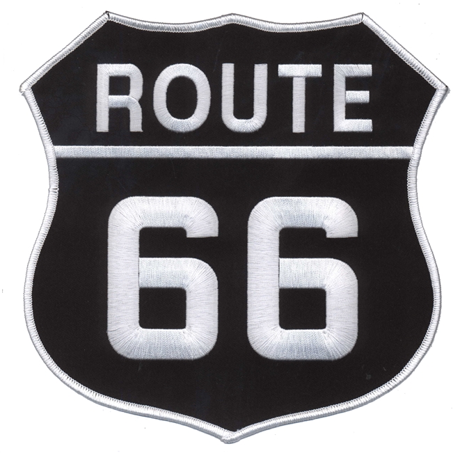 ROUTE 66 8" souvenir embroidered patch for back