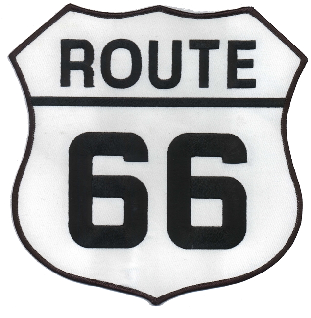 ROUTE 66 8" souvenir embroidered patch for back