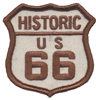 HISTORIC US 66 souvenir embroidered patch, ROUTE 66