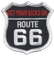 GET YOUR KICKS ON RT 66 souvenir embroidered patch