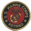 MARINES RETIRED souvenir embroidered patch