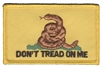 DON'T TREAD ON ME Gadsden flag souvenir embroidered patch