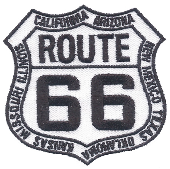 ROUTE 66 with state names souvenir embroidered patch