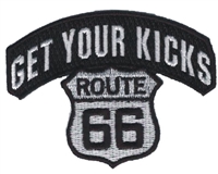 GET YOUR KICKS ROUTE 66 souvenir embroidered patch