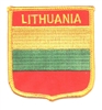 LITHUANIA medium flag shield souvenir embroidered patch