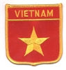 VIETNAM medium flag shield souvenir embroidered patch