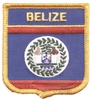 BELIZE medium flag shield souvenir embroidered patch