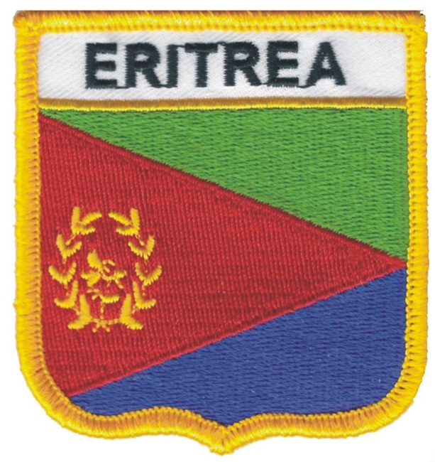 ERITREA  medium flag shield souvenir embroidered patch