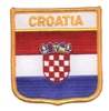 CROATIA medium flag shield souvenir embroidered patch