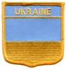 UKRAINE medium flag shield souvenir embroidered patch