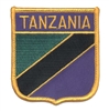 TANZANIA medium flag shield souvenir embroidered patch