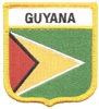 GUYANA medium flag shield souvenir embroidered patch