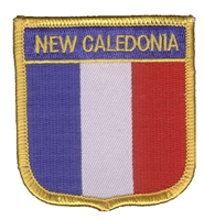 NEW CALEDONIA medium flag shield souvenir embroidered patch
