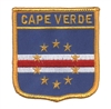 CAPE VERDE medium flag shield souvenir embroidered patch