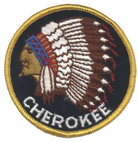 CHEROKEE Native American embroidered patch