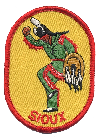 SIOUX Native American Indian souvenir embroidered patch