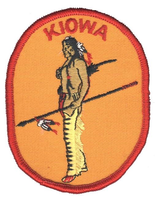 KIOWA Native American embroidered patch