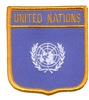 UNITED NATIONS medium flag shield souvenir embroidered patch