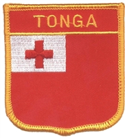 TONGA medium flag shield souvenir embroidered patch